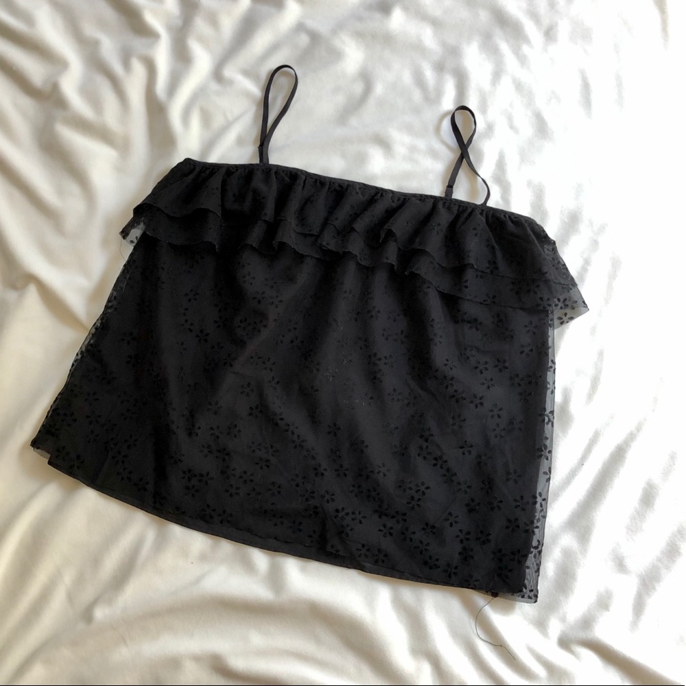 XS J.Crew Fluttery lace cami